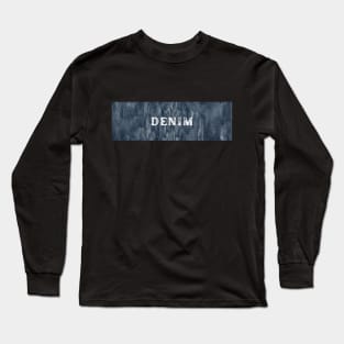 denim pattern Long Sleeve T-Shirt